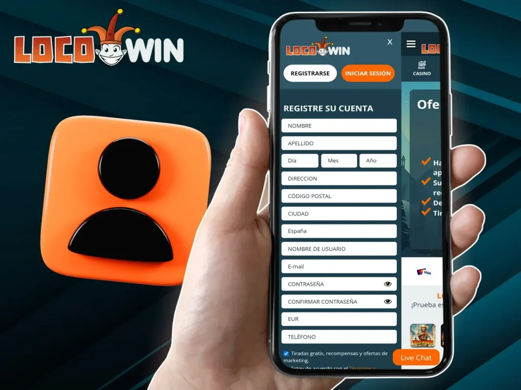 locowin registro desde el movil
