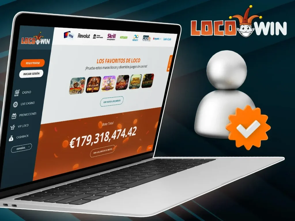 locowin registro proceso de verificacion