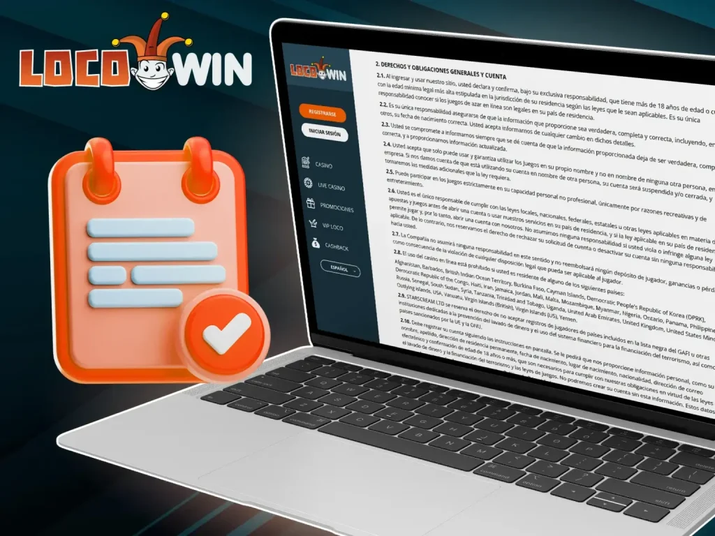 locowin registro requisitos y condiciones